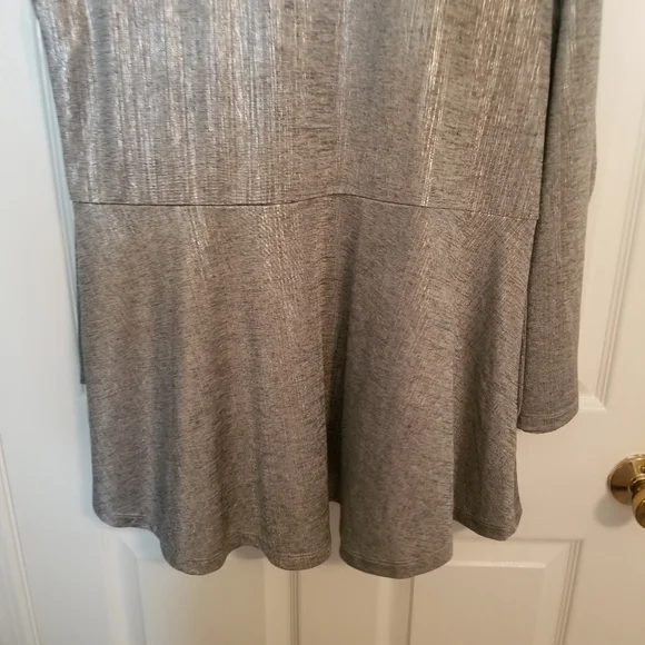 NWT 2 pc Susan Graver Foil Print Cardigan Tank Set - Picture 8 of 16